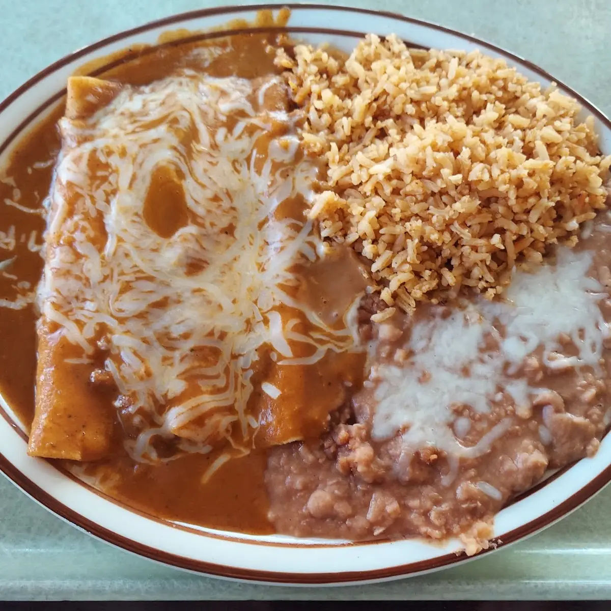 Cheese Enchiladas Plate