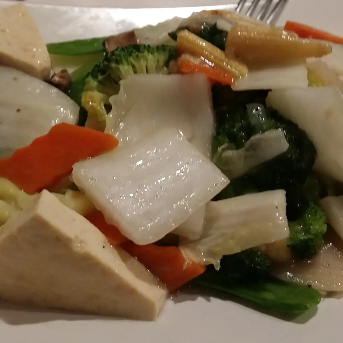 White Tofu with Mixed Vegetables