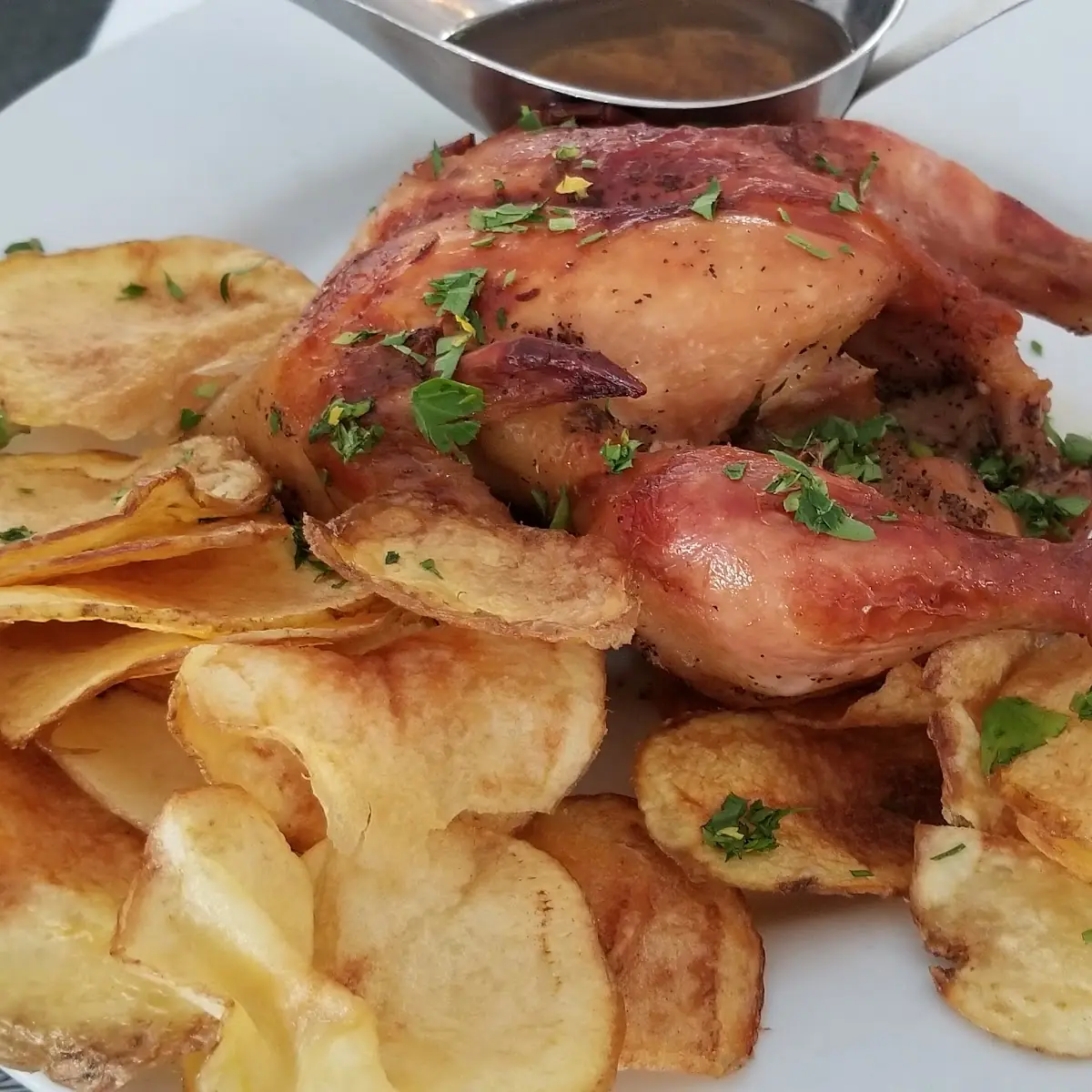 Cornish Hen with Black Pepper Sauce