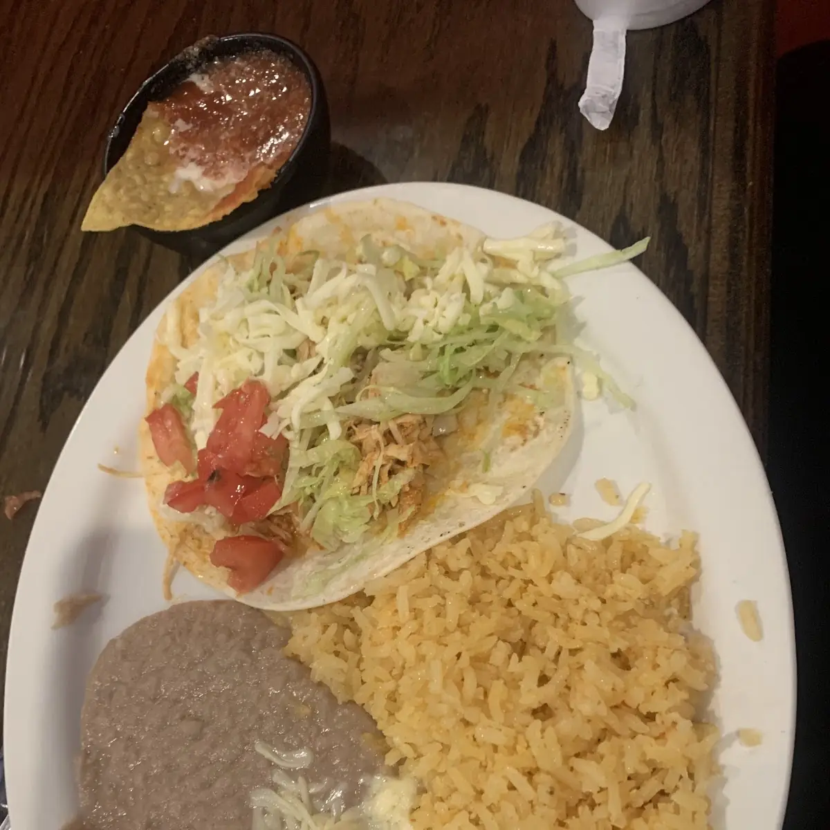 Chicken Taco Rice and Beans