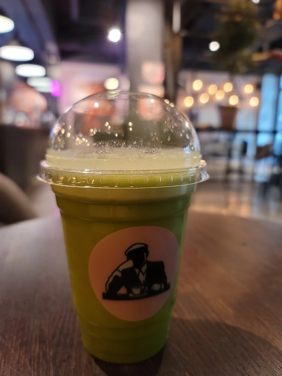 Iced Matcha Latte in Cup
