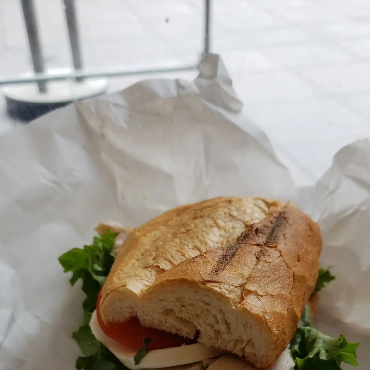 Turkey and Mozzarella Sandwich
