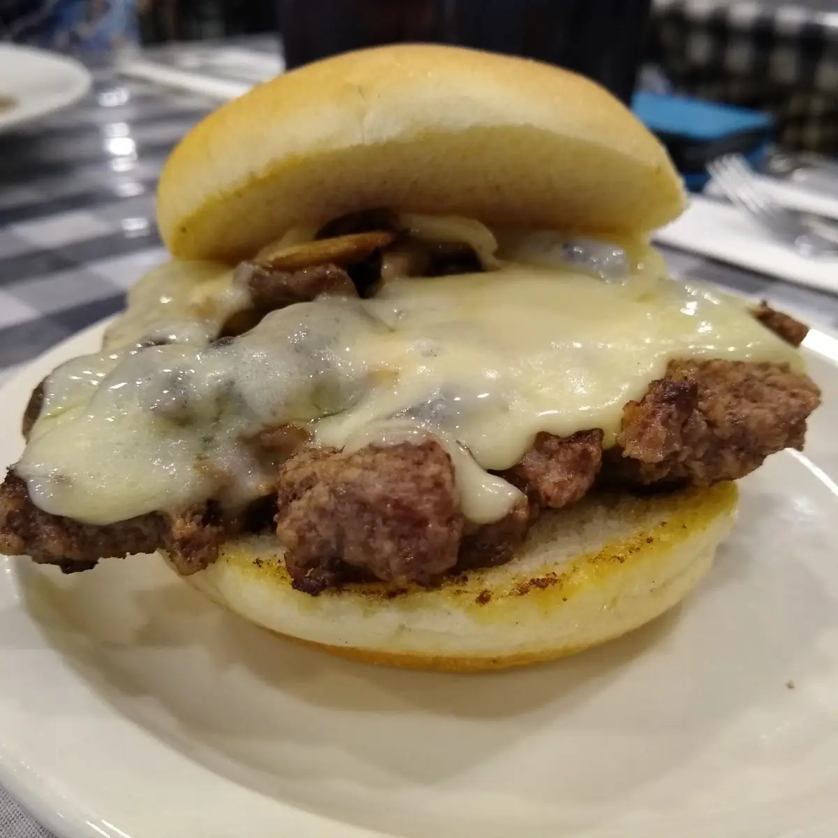 Mushroom Swiss Burger