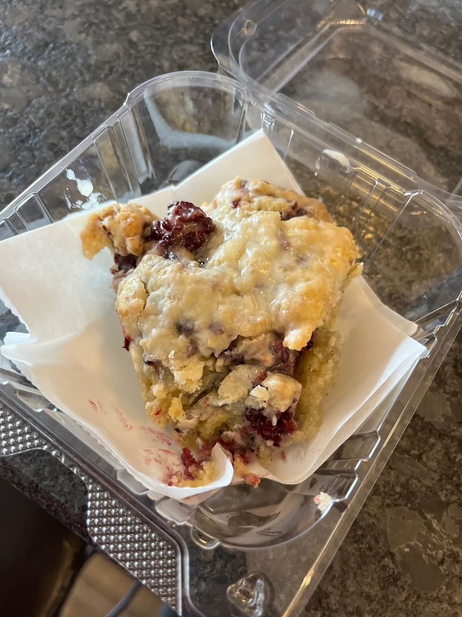 Blackberry White Chocolate Scone