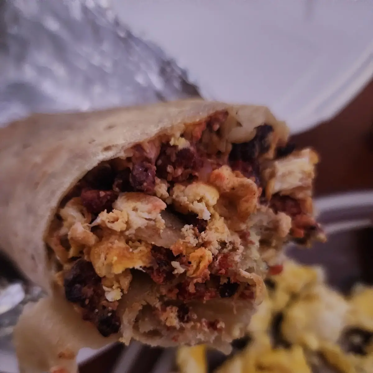 Chorizo Breakfast Burrito