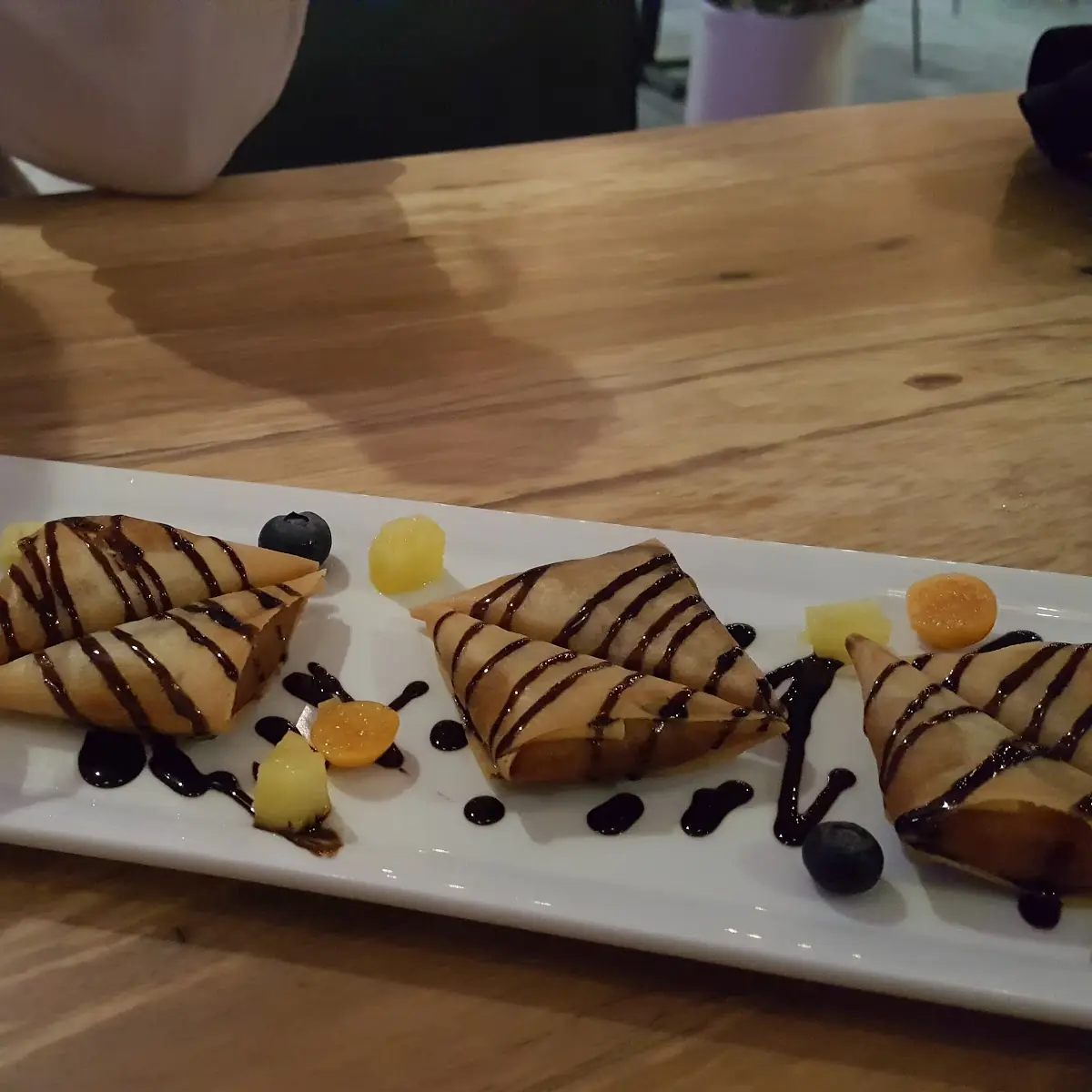 Banana Spring Roll with Coconut Ice Cream