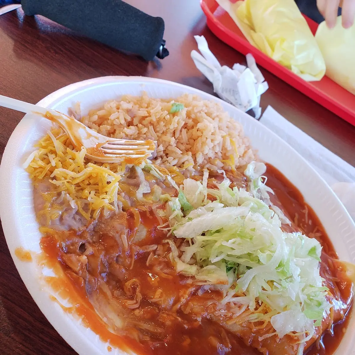 Enchiladas Rice Beans