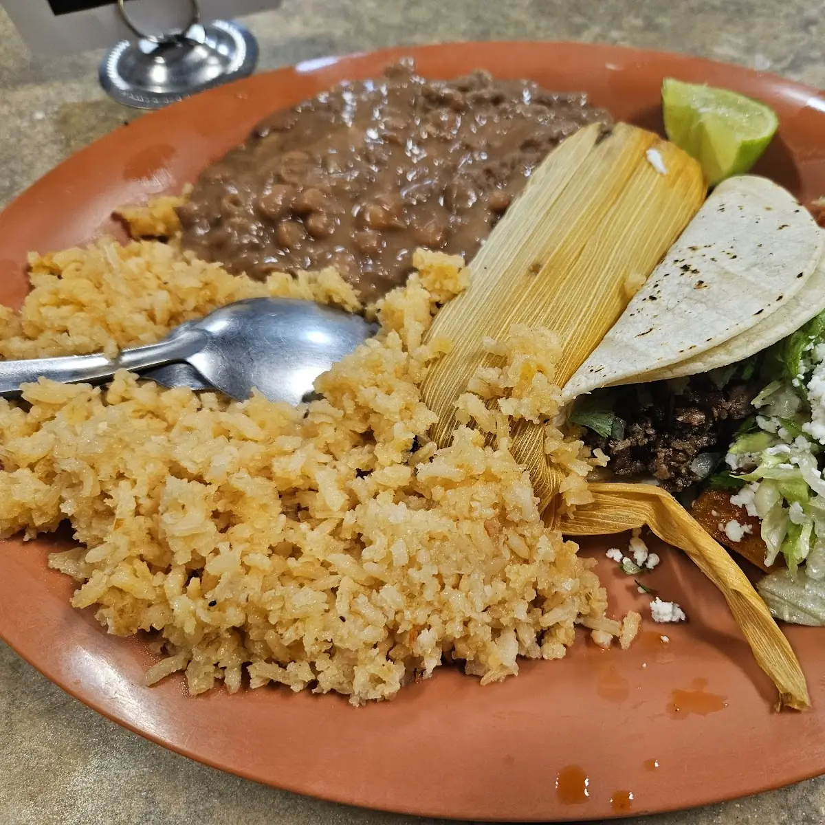 Taco Tamale Enchilada Combo