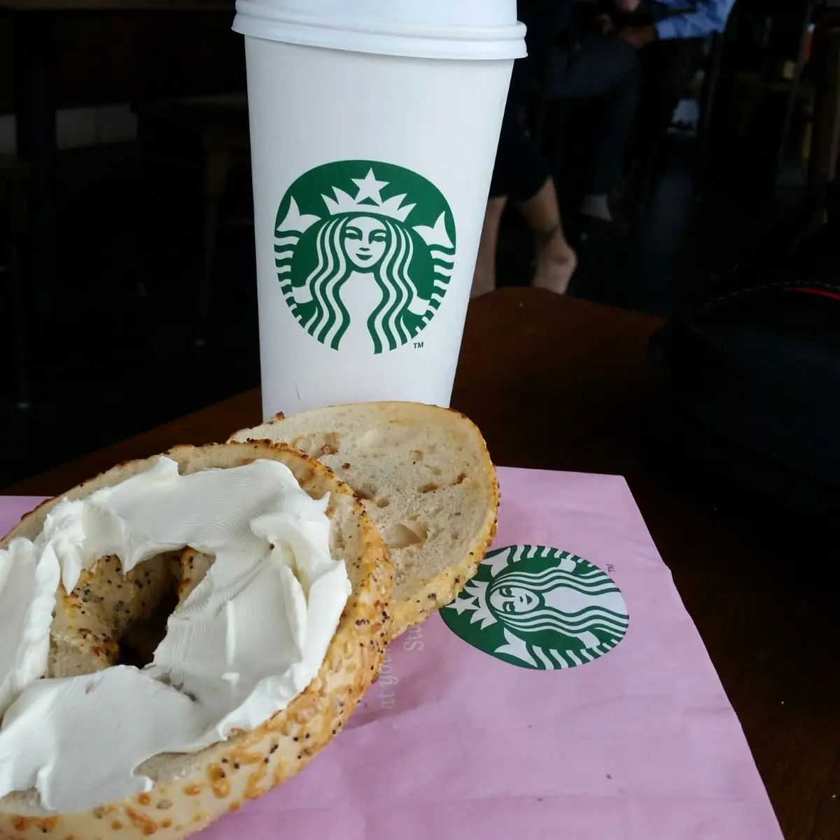 Asiago Bagel with Cream Cheese