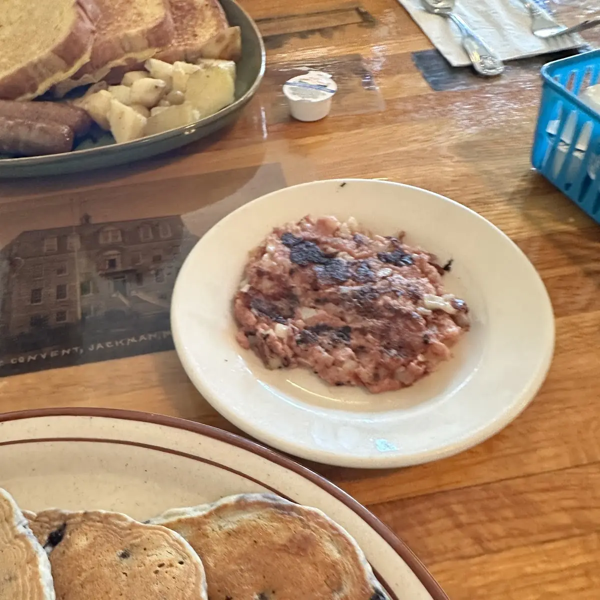Blueberry Pancakes Homemade Hash