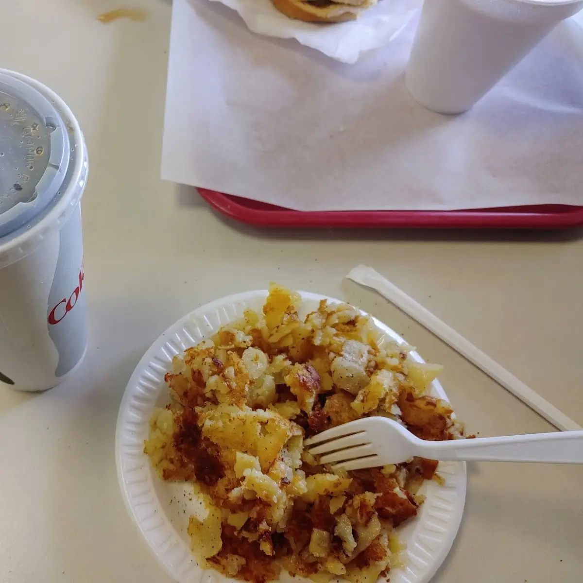 Hash Browns Coke a' Cola