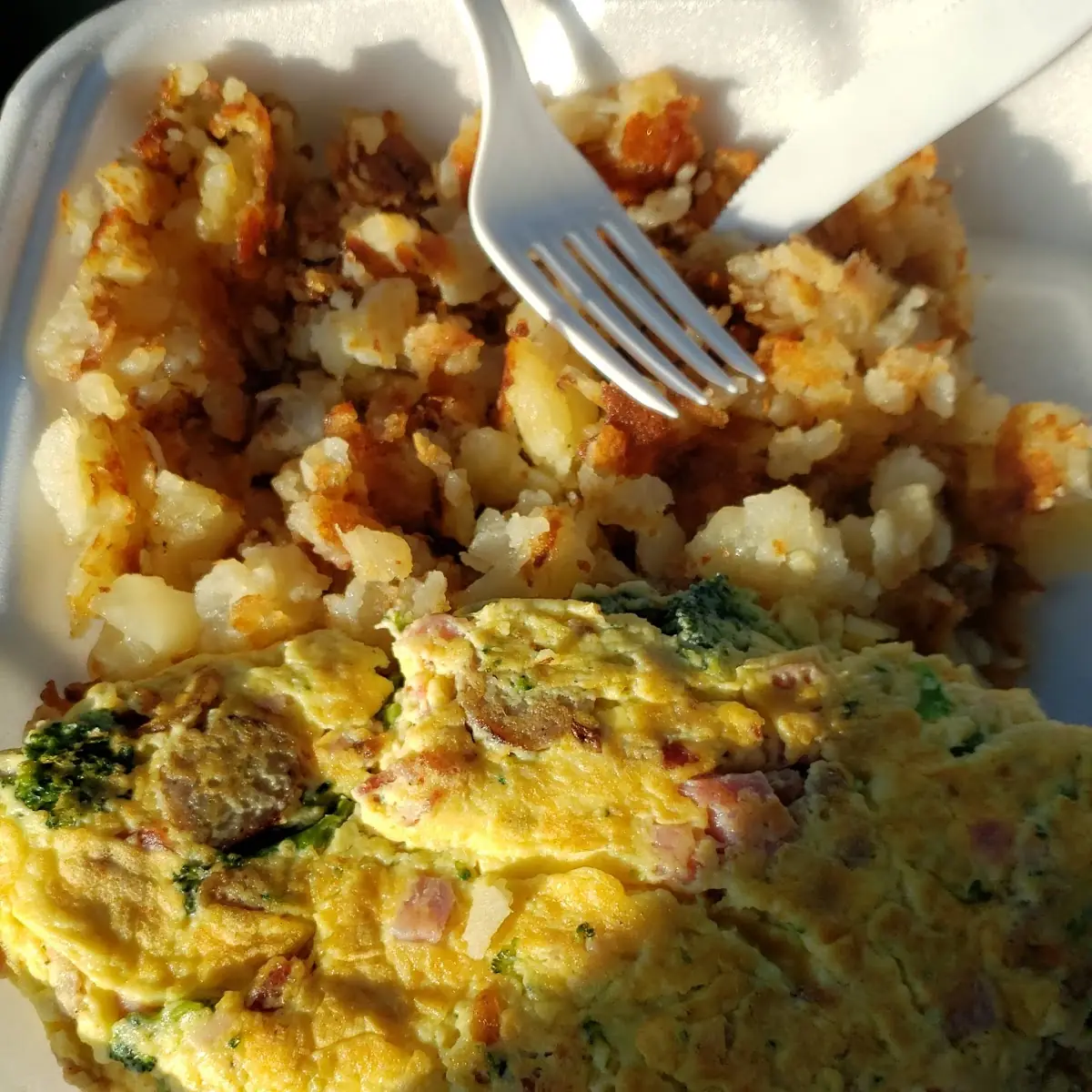Meat Lover's Omelette Add Spinach