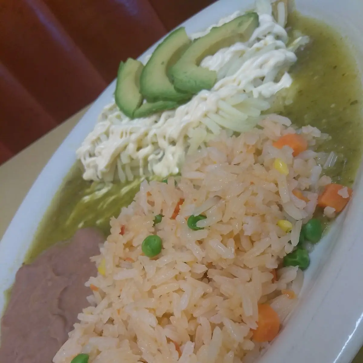 Enchiladas Verdes Plate