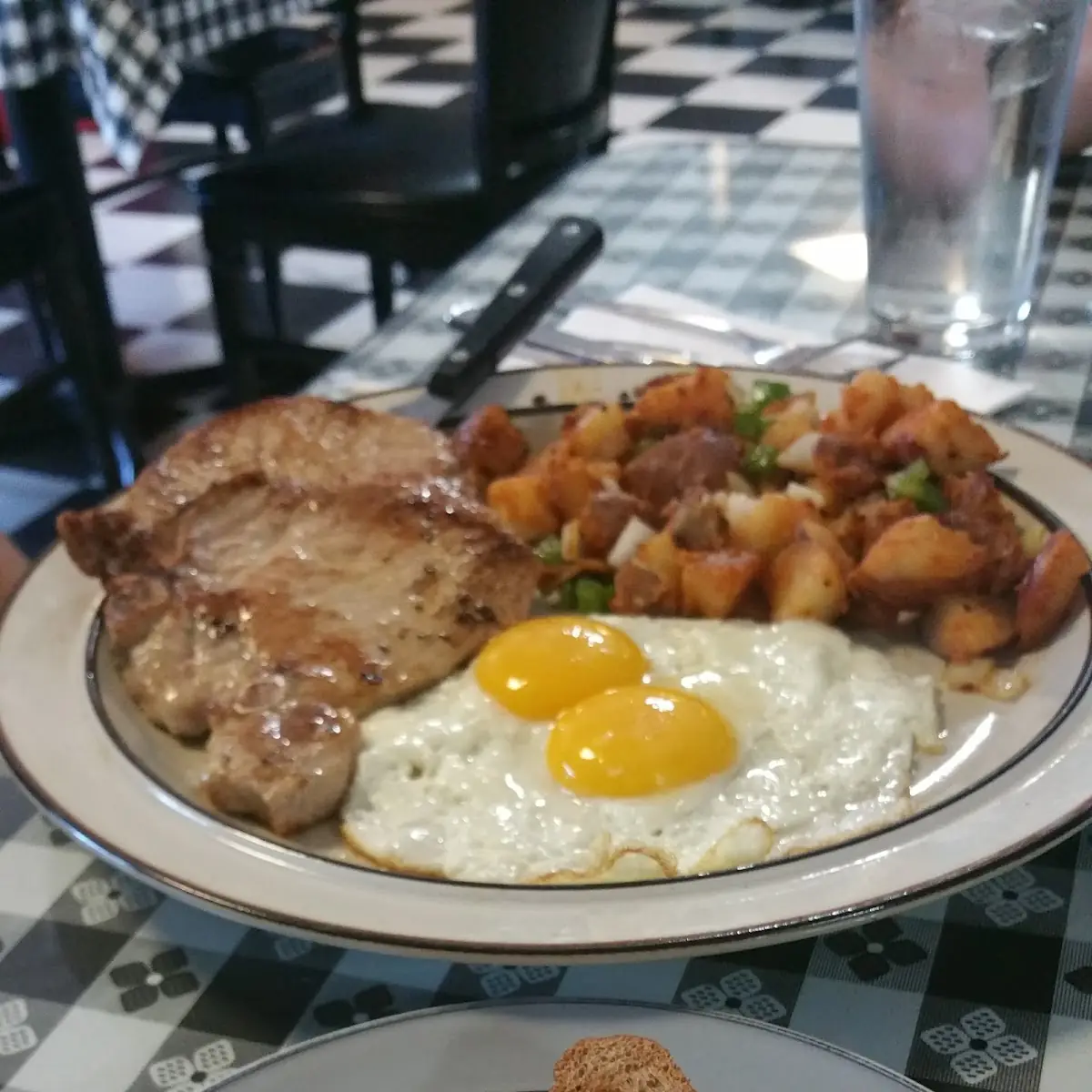 Pork Chops and Eggs
