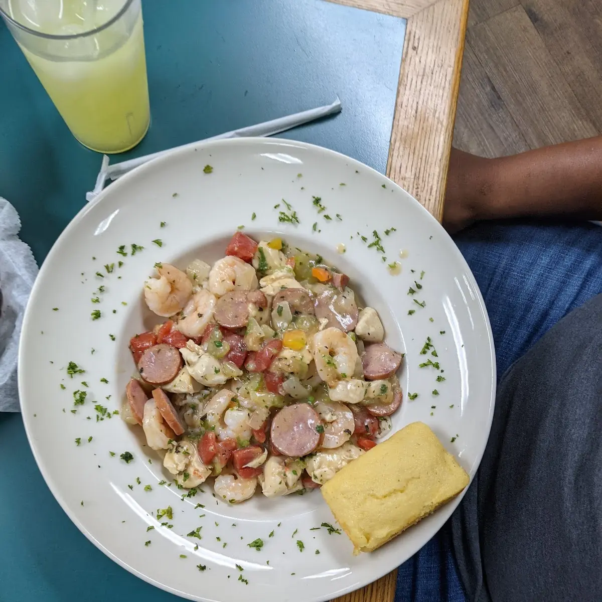 Baby Shrimp and Sausage