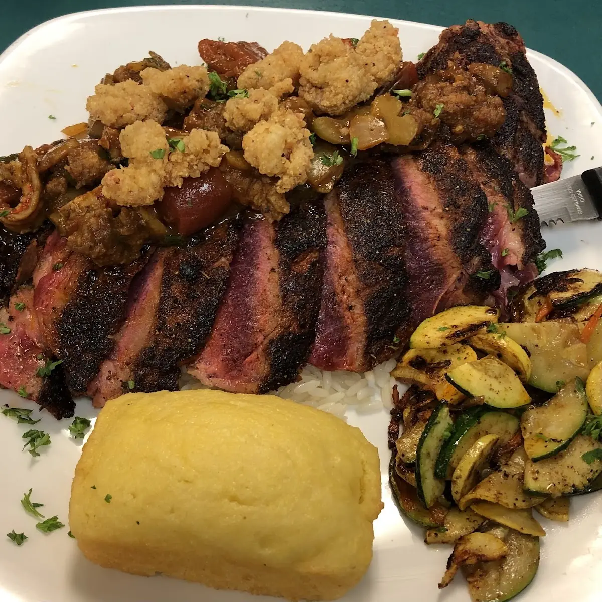 Blackened Rib Eye Steak