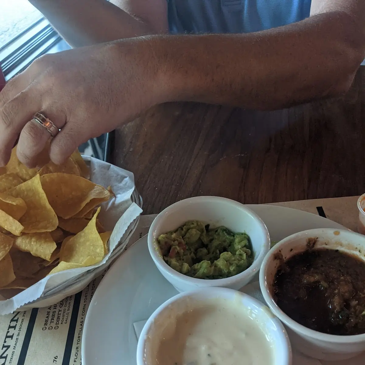 Dip Trio with Tortilla Chips