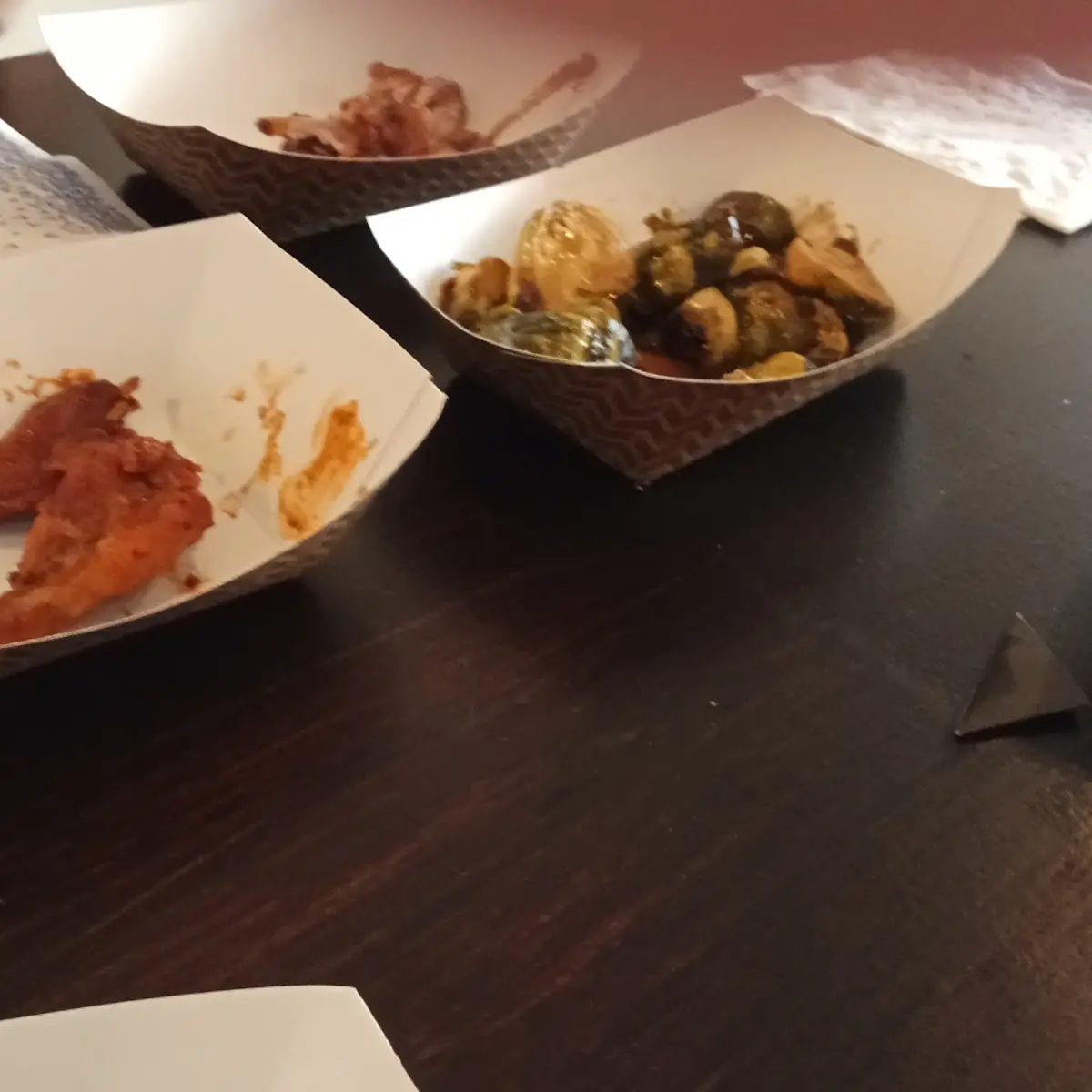 Chicken Wings and Brussels Sprouts