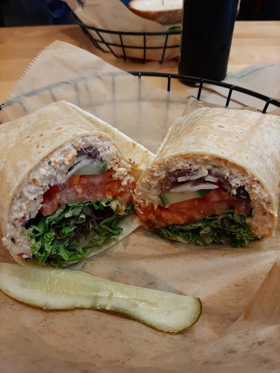 Greek Chicken Salad Wrap
