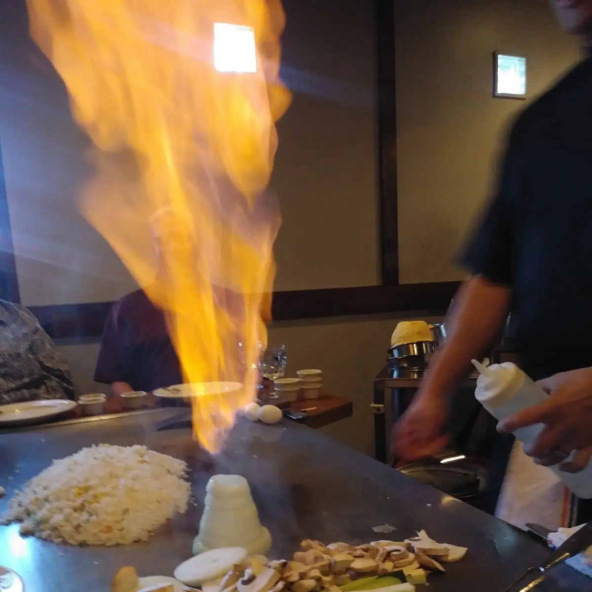 Habachi Fried Rice Chicken and Shrimp
