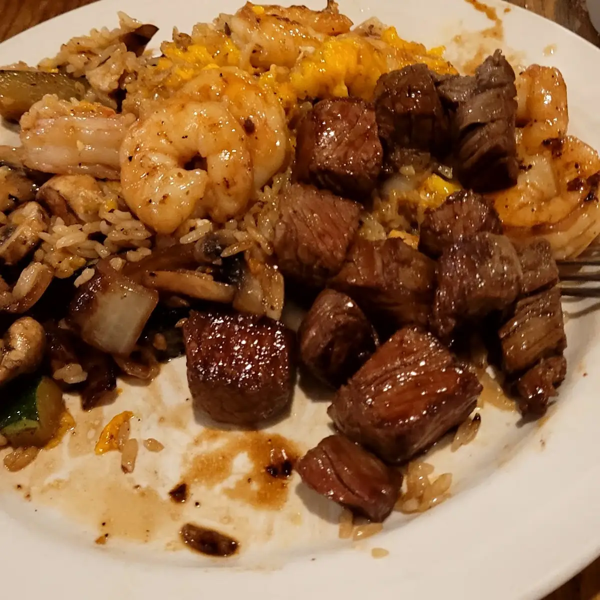 Steak and Shrimp Hibachi Plate