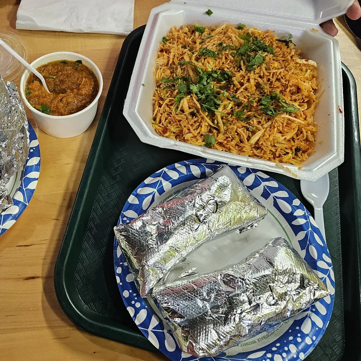 Wraps Veg Fried Rice Pav Bhaji