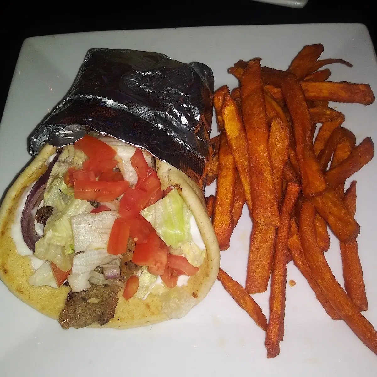 Gyro & Sweet Potato Fries