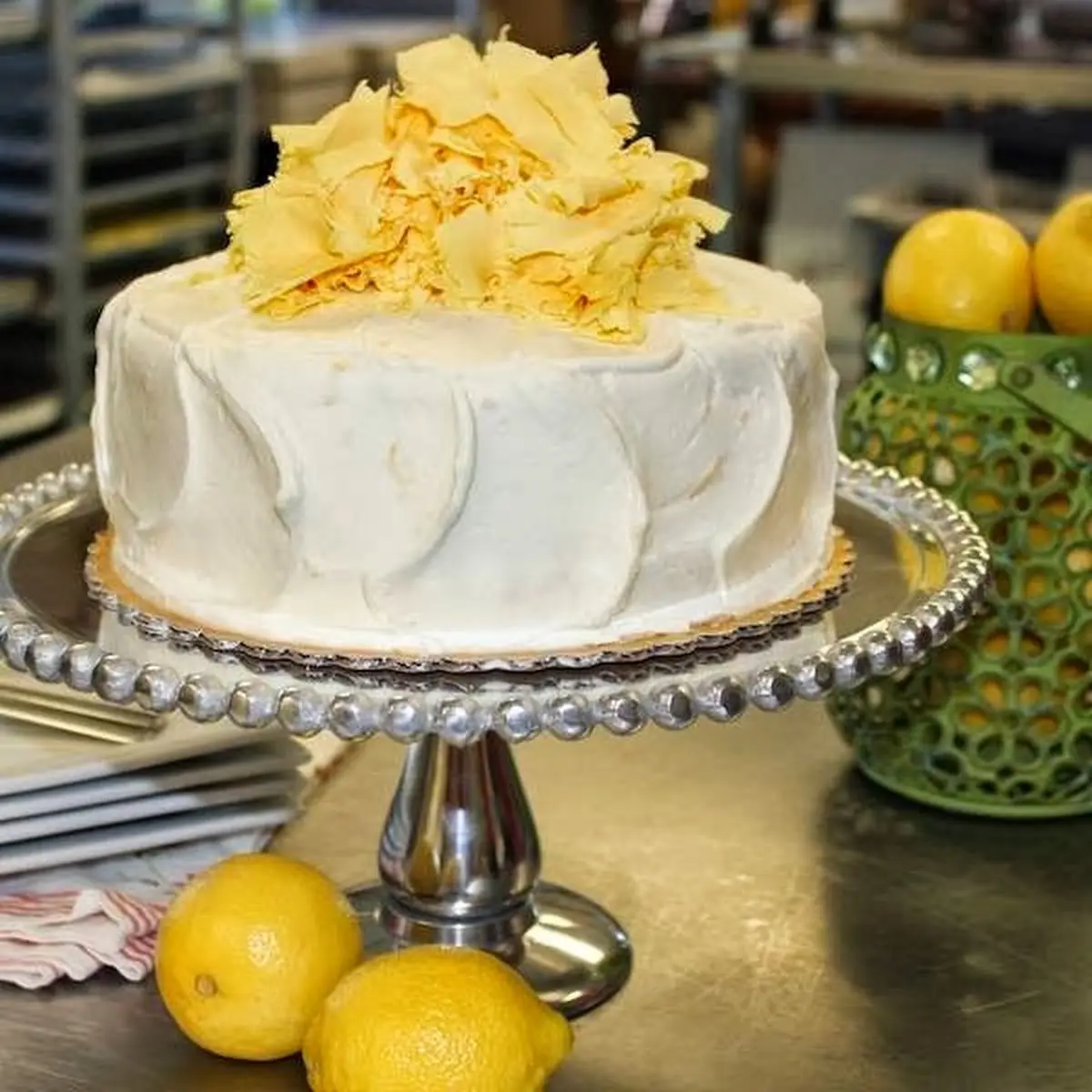 Lemon White Chocolate Cake