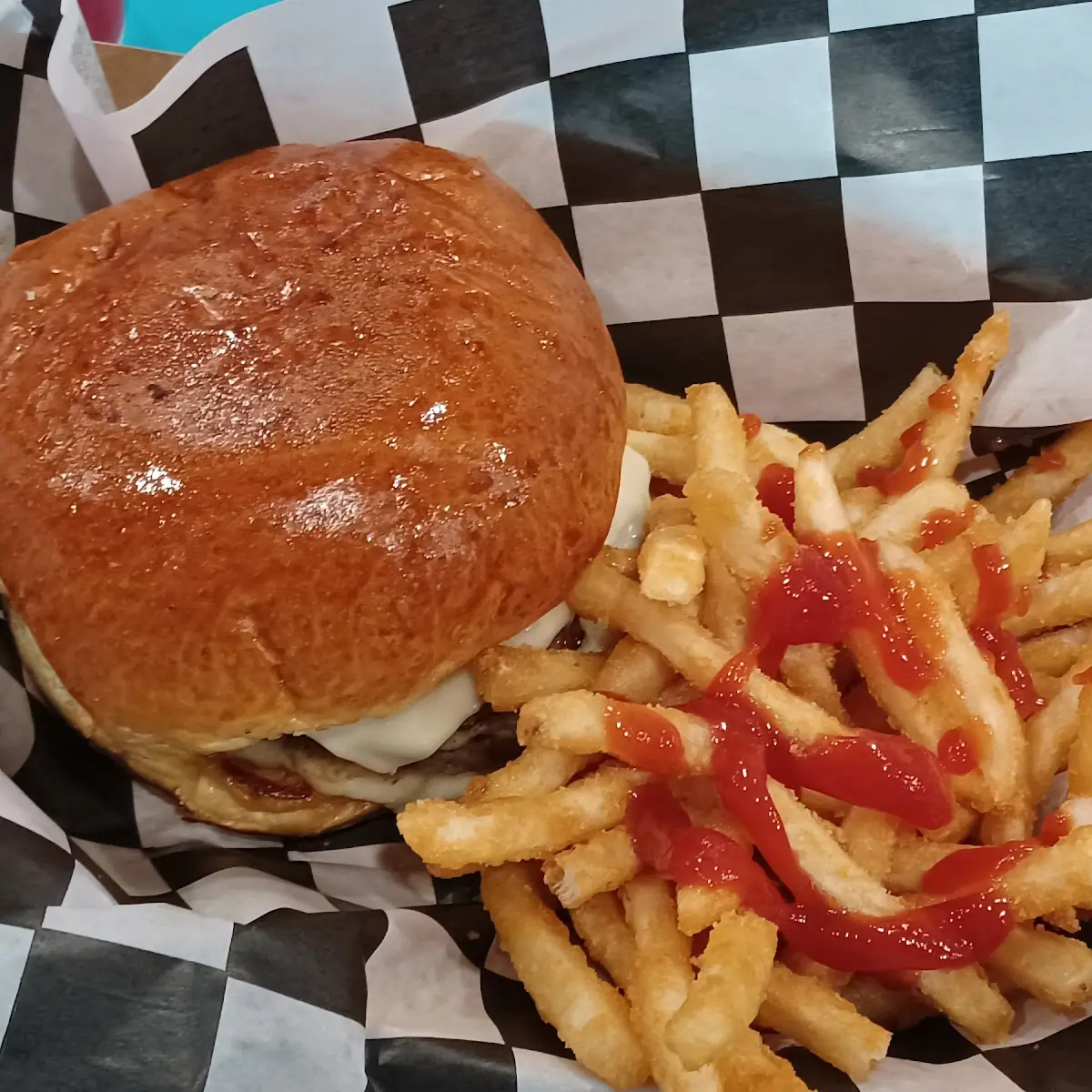 Hot Mama Burger Green Chile