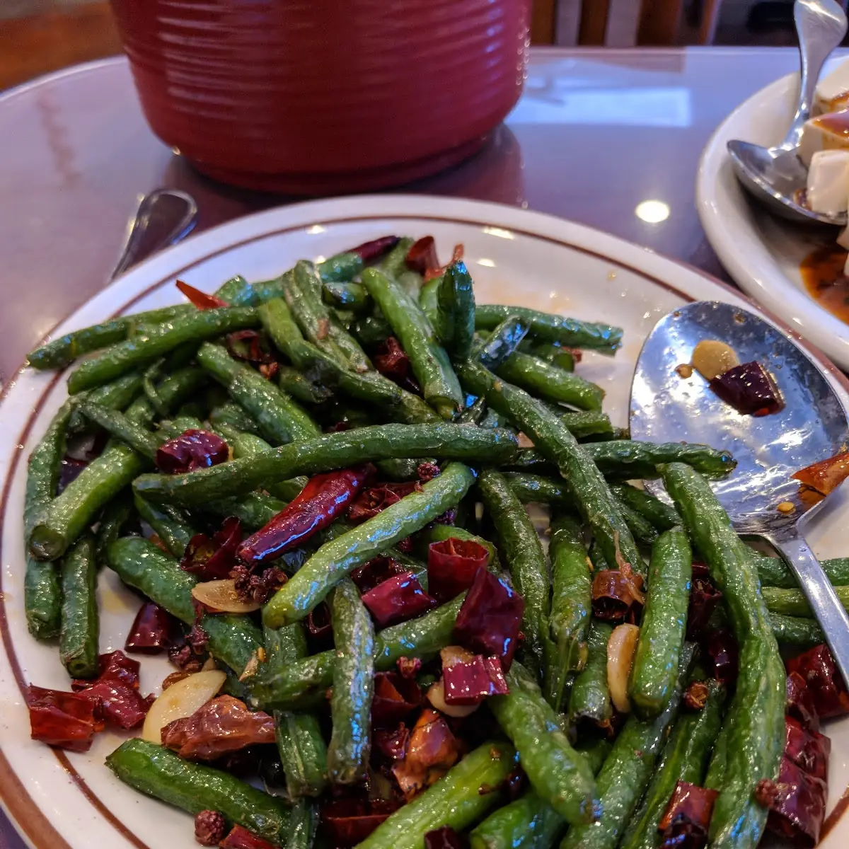 Spicy Garlic Green Beans
