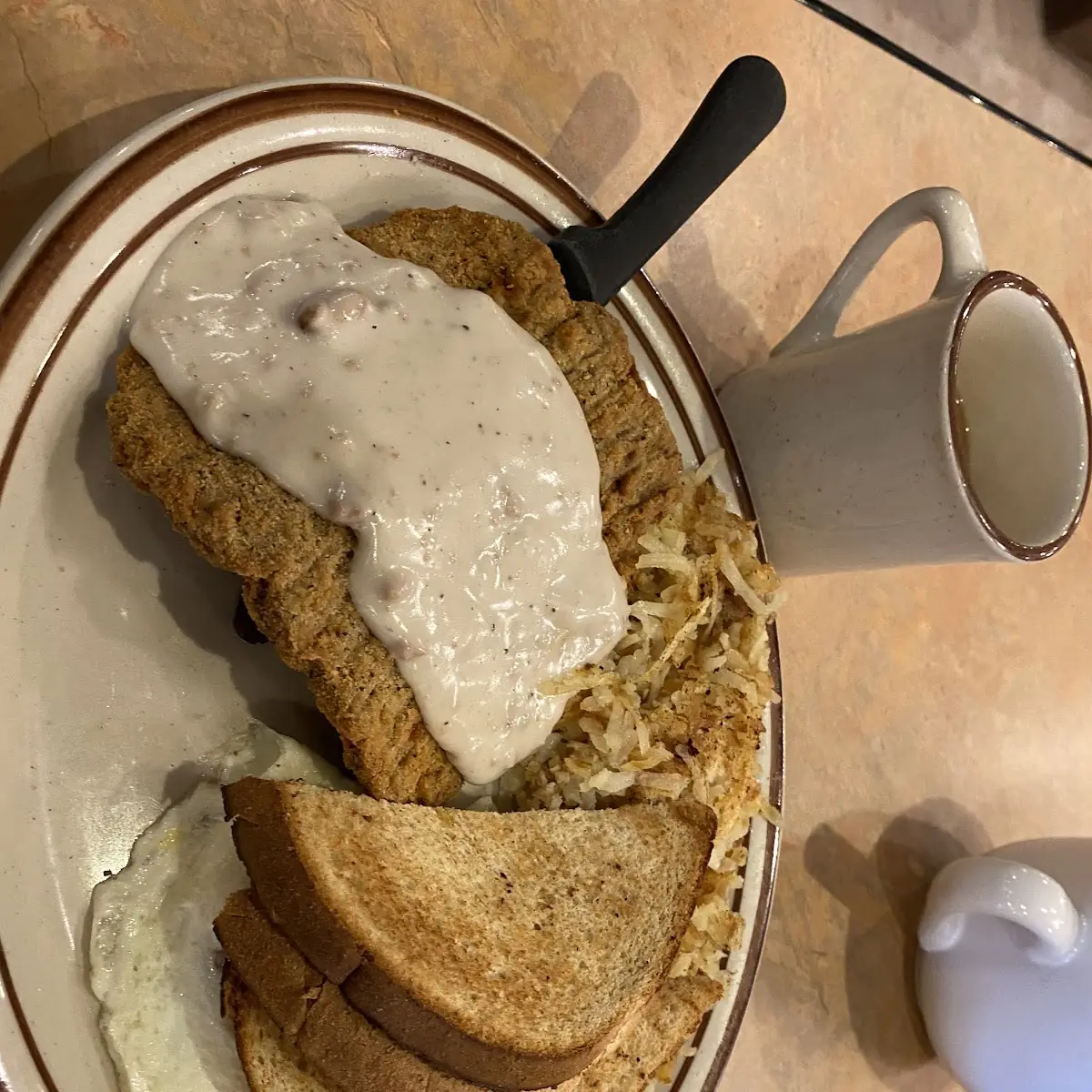 Chicken Fried Steak with Sausage Gravy