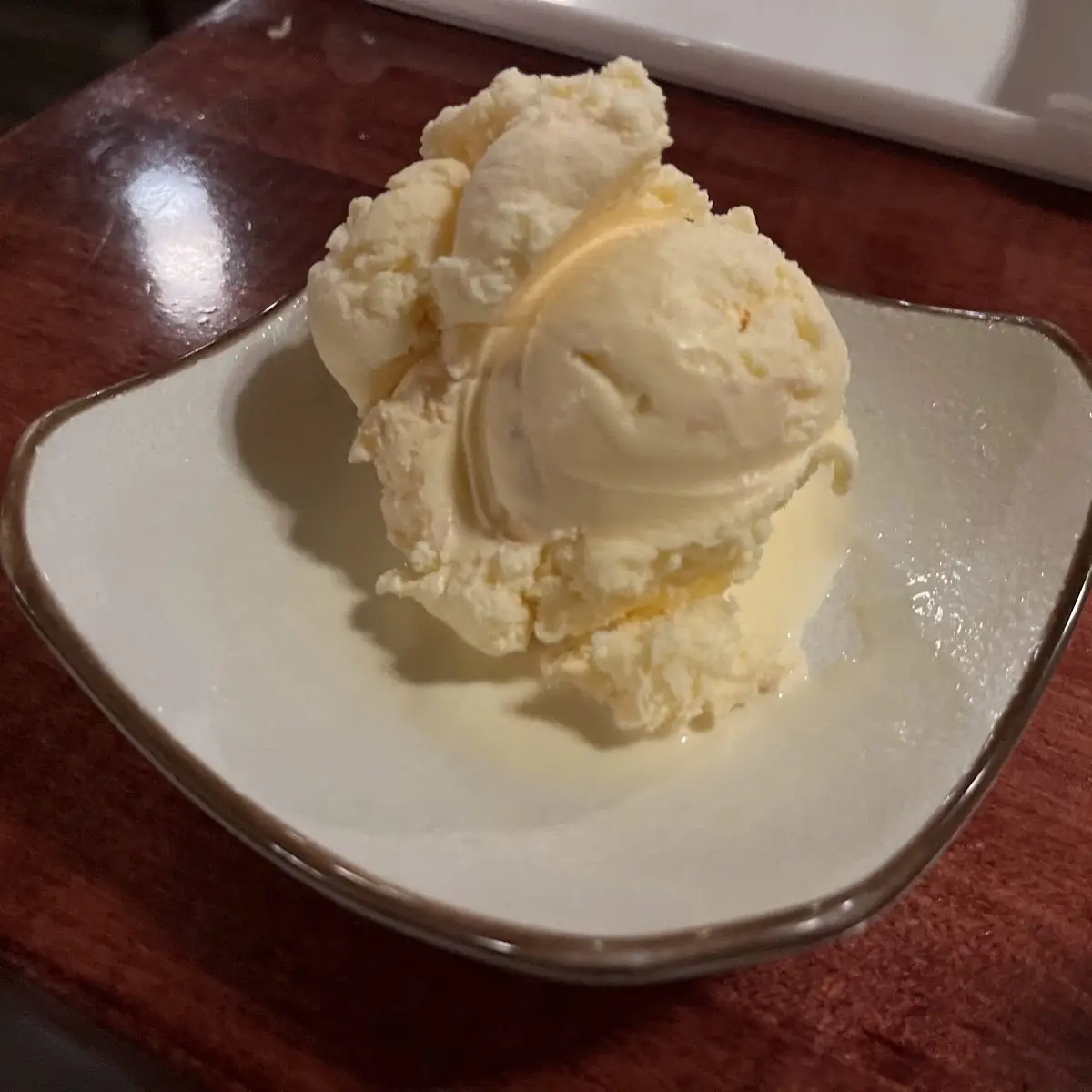 Green Tea and Vanilla Ice Cream