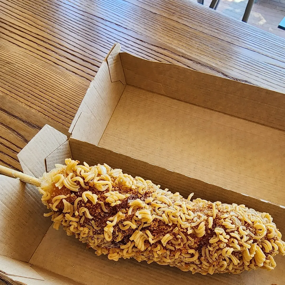 Ramen Mozzarella Corn Dog