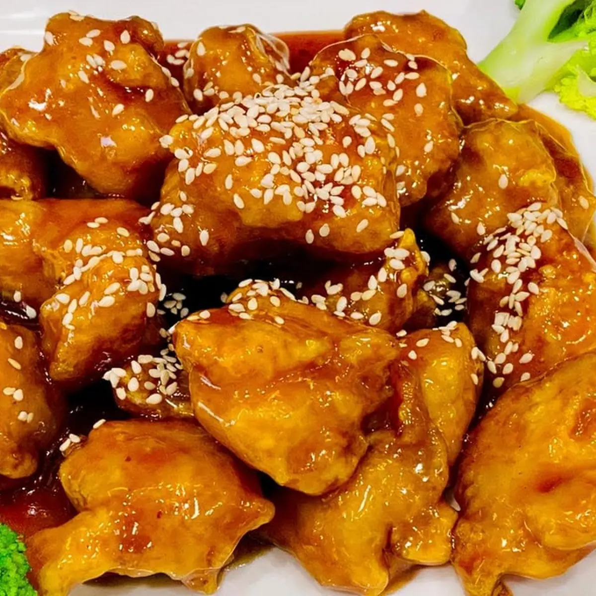Orange Chicken and Steamed Rice