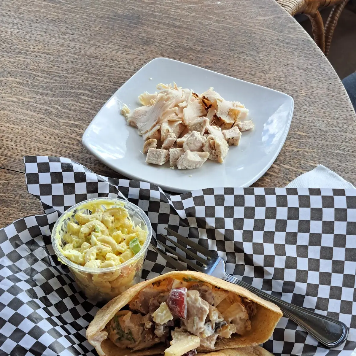 Cranberry Chicken Salad Pitas