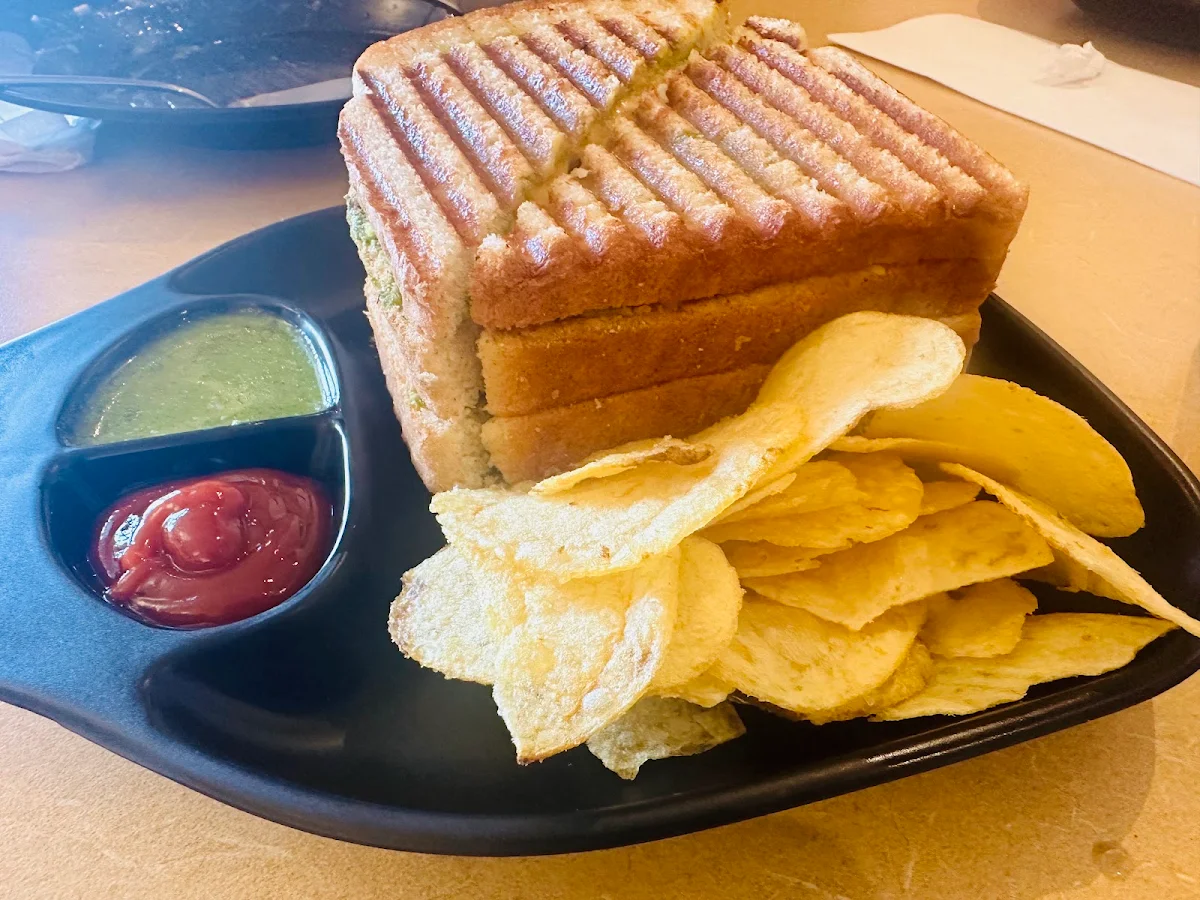 Grilled Veggie Masala Sandwich, Bombay Zone Street Food and Sweets Whitby (Pure Vegetarian)