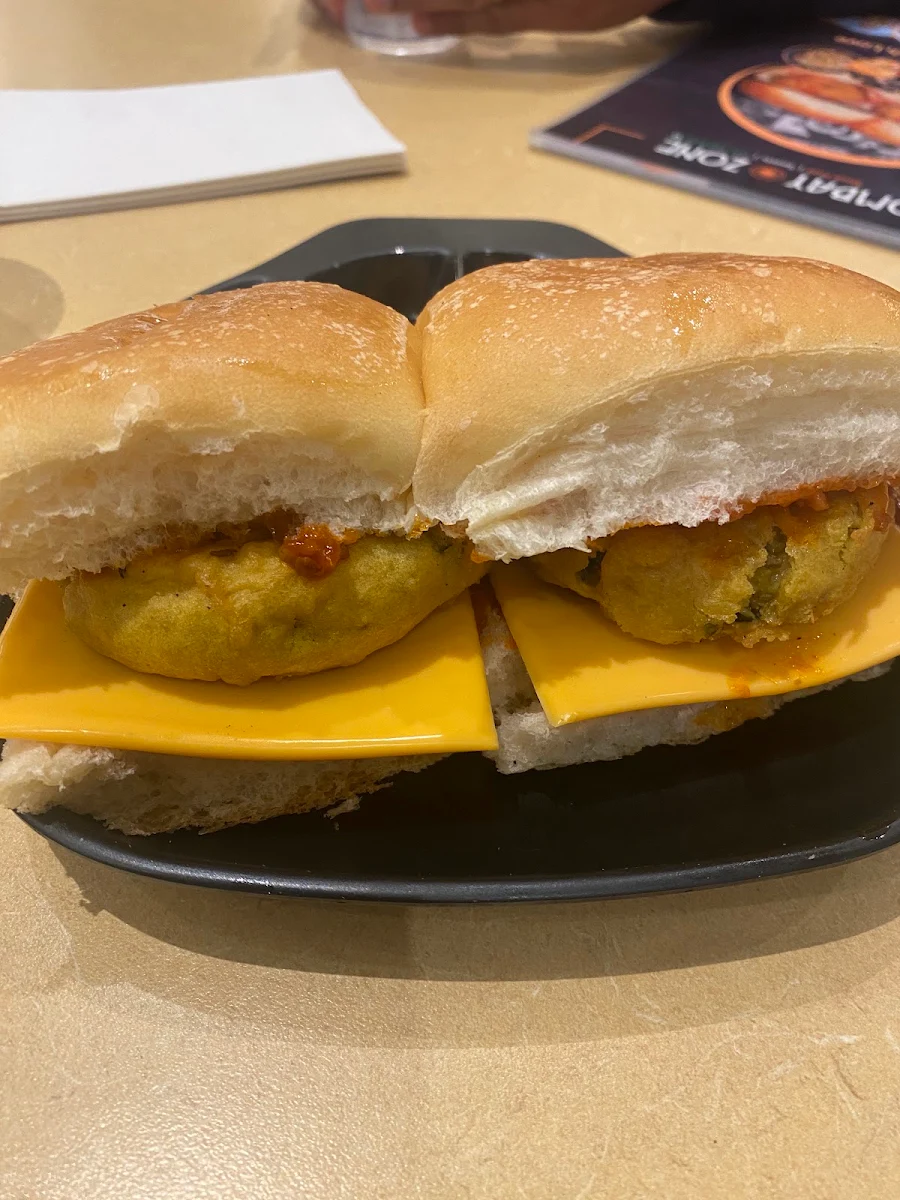 Schezwan Cheese Vada Pav, Bombay Zone Street Food and Sweets Whitby (Pure Vegetarian)