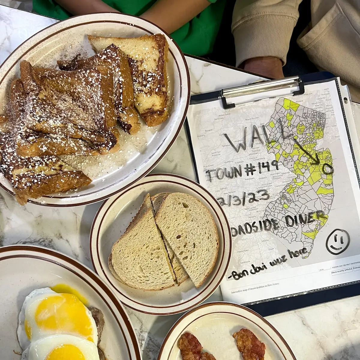 French Toast Steak & Eggs Bacon and Short Stack Cakes