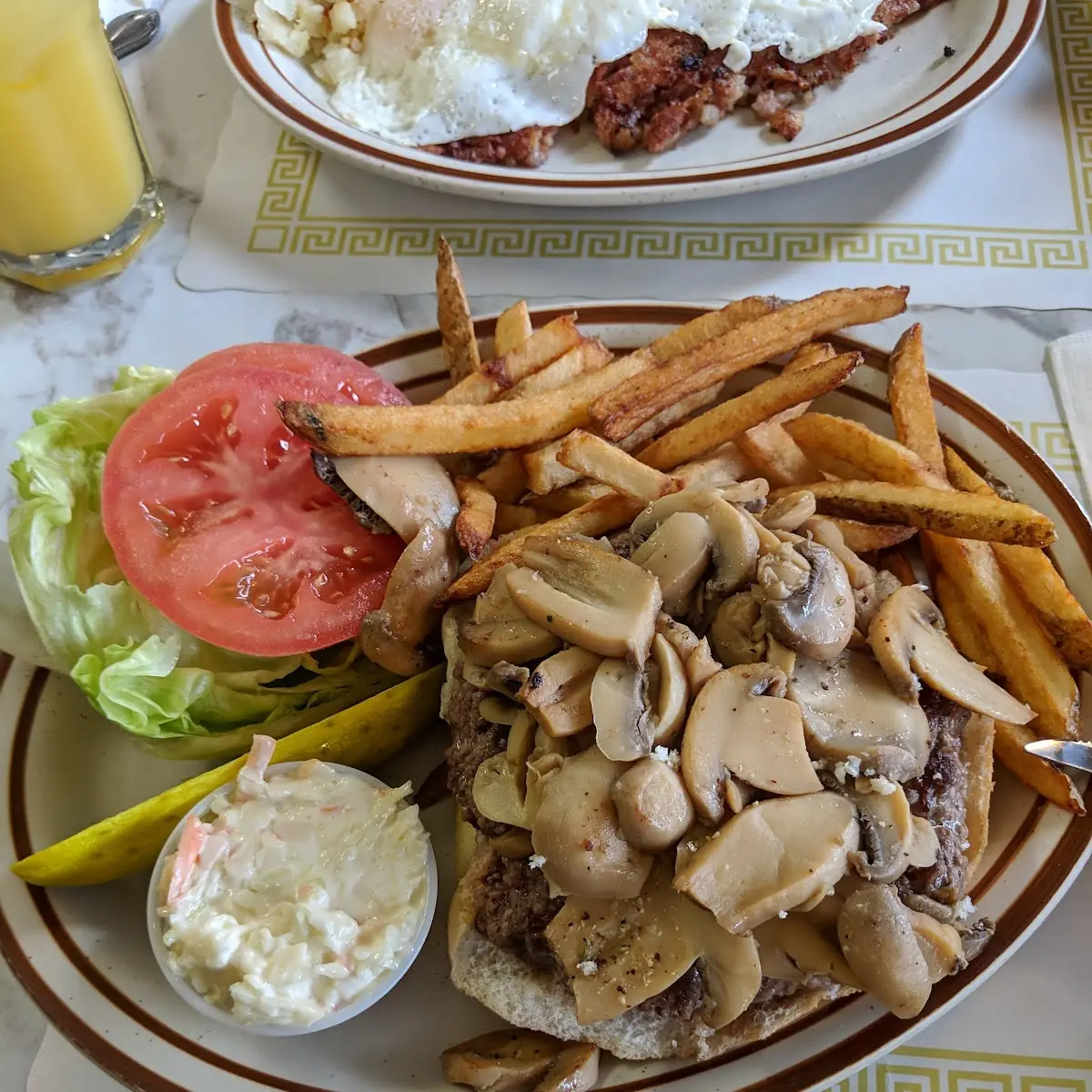 Mushroom Swiss Burger