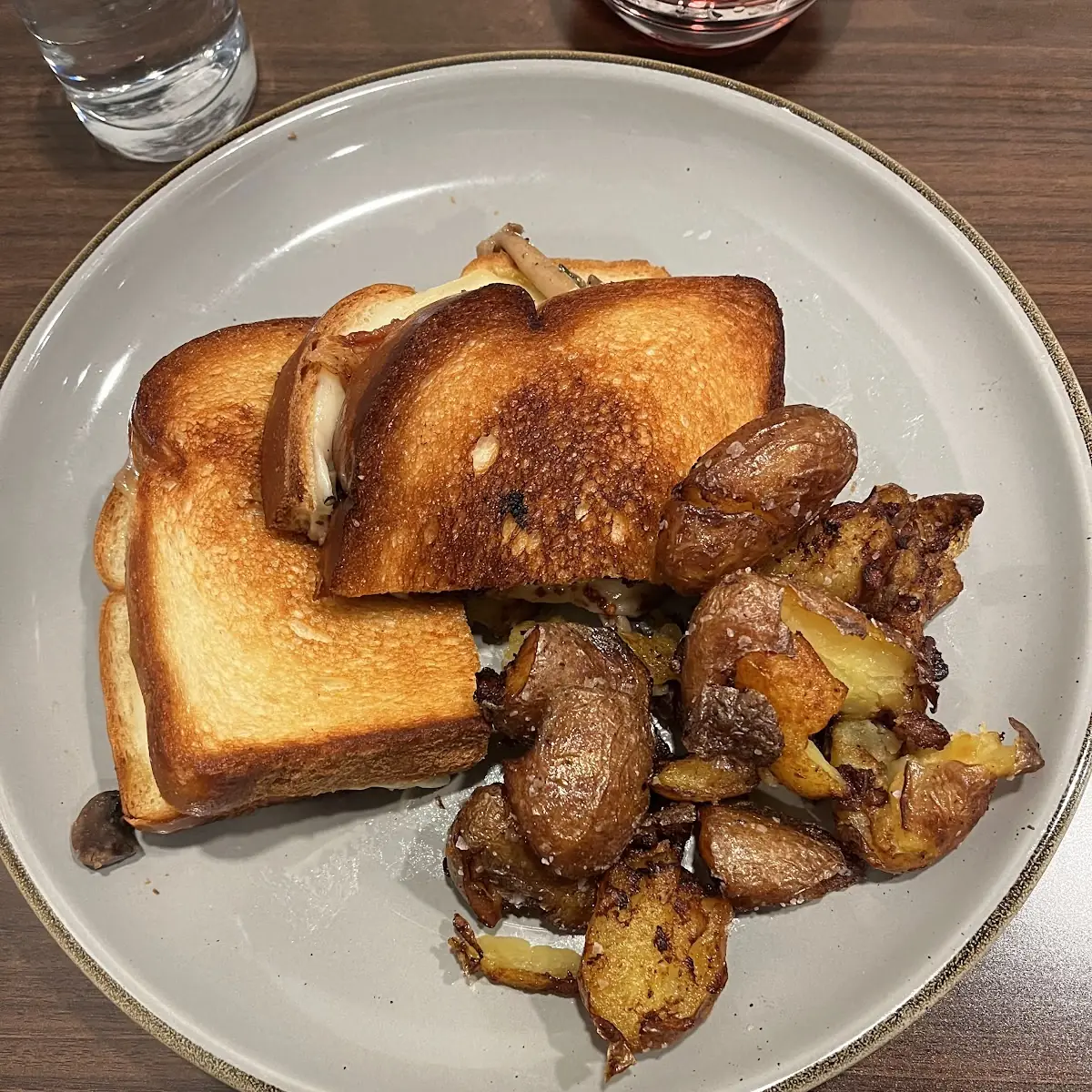 Smashed and Fried Potatoes