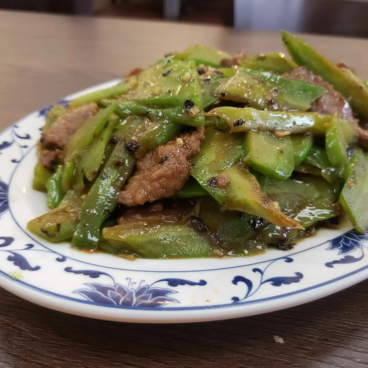 Beef and Bitter Melon with Black Bean Sauce