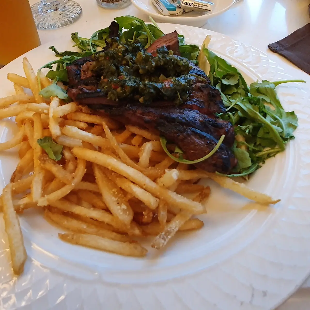 Elk Steak with Parmesan Fries