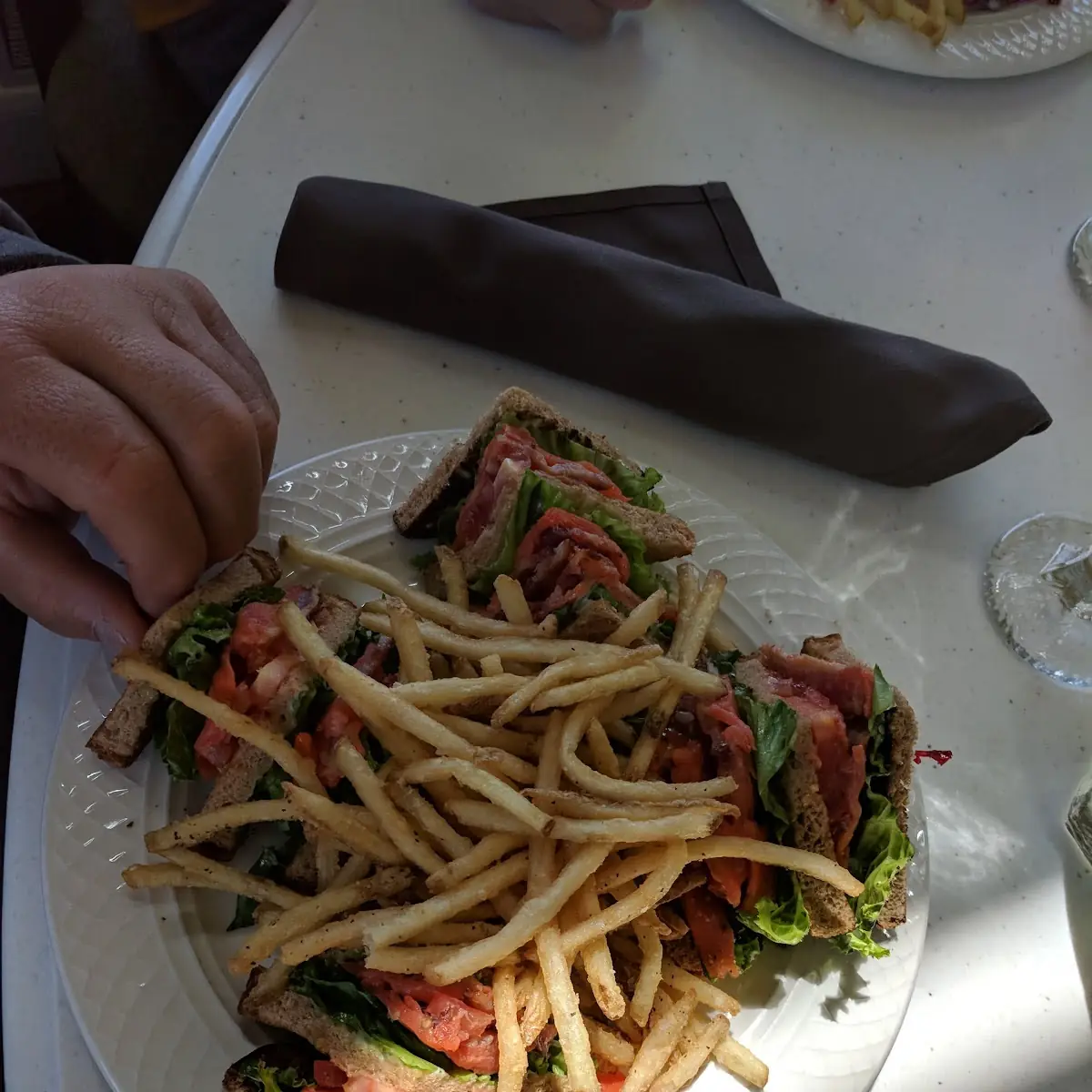 Salmon Club Sandwich