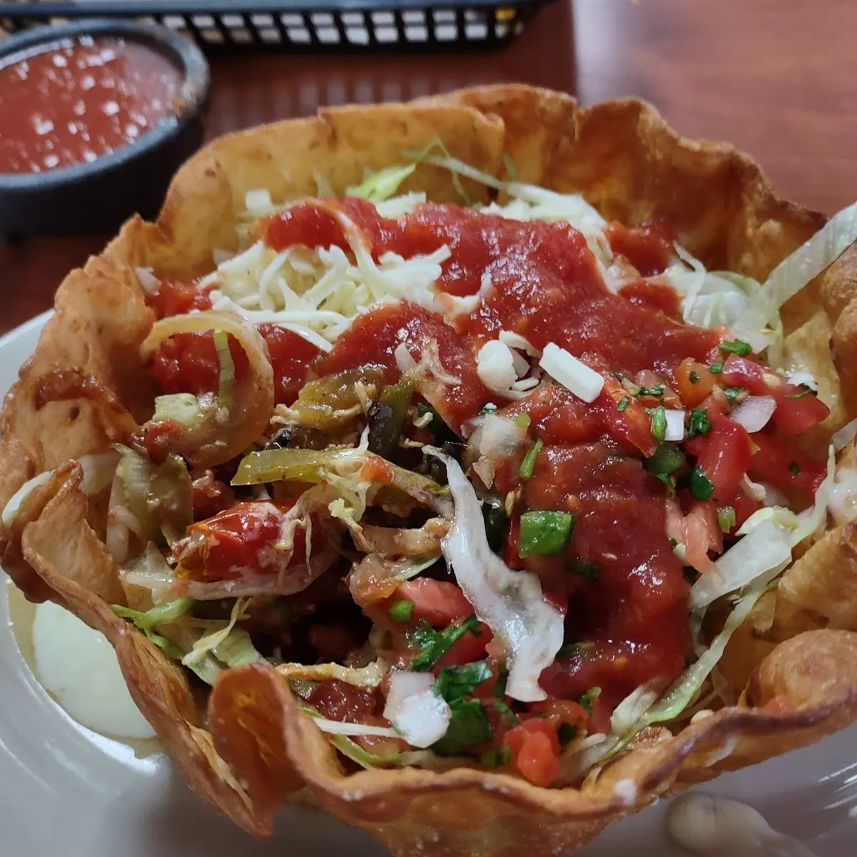 Steak Fajitas Taco Salad