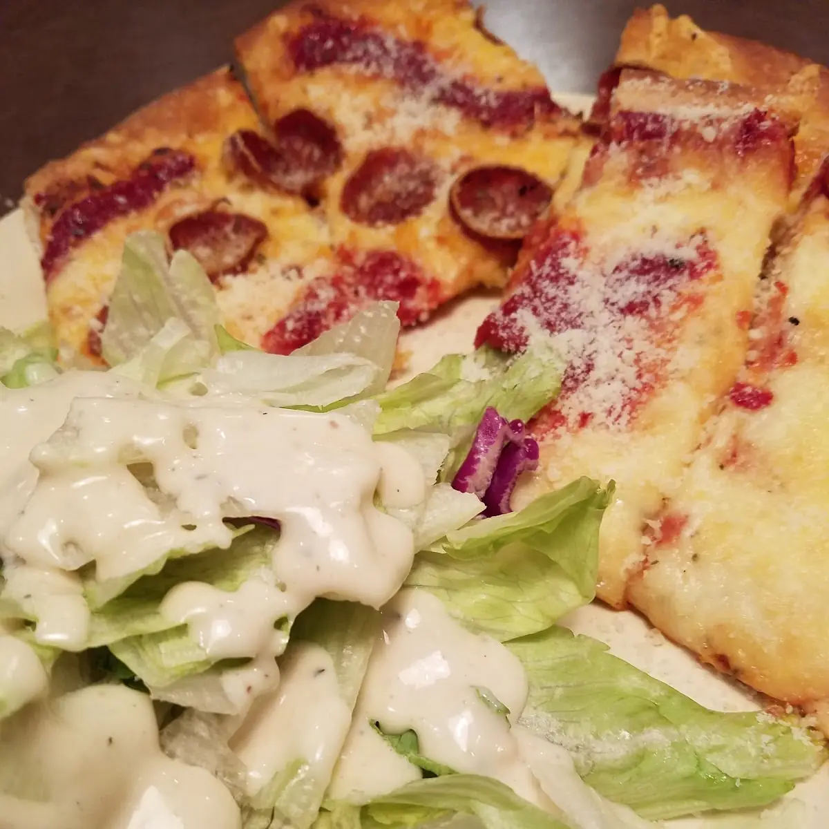 Pizza and Salad