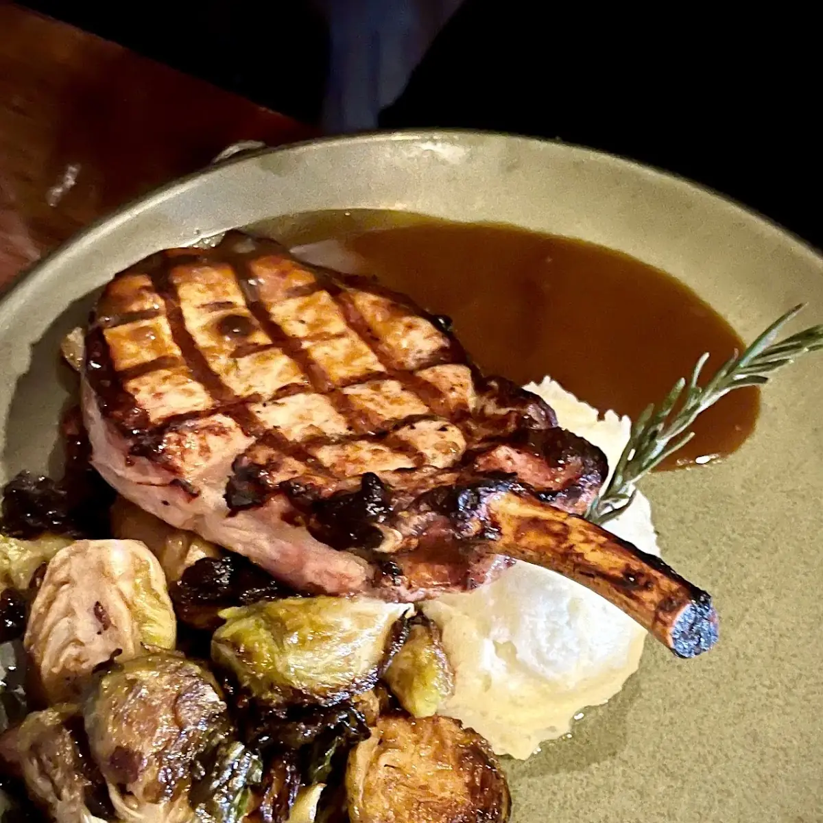 Mashed Potatoes and Brussel Sprouts
