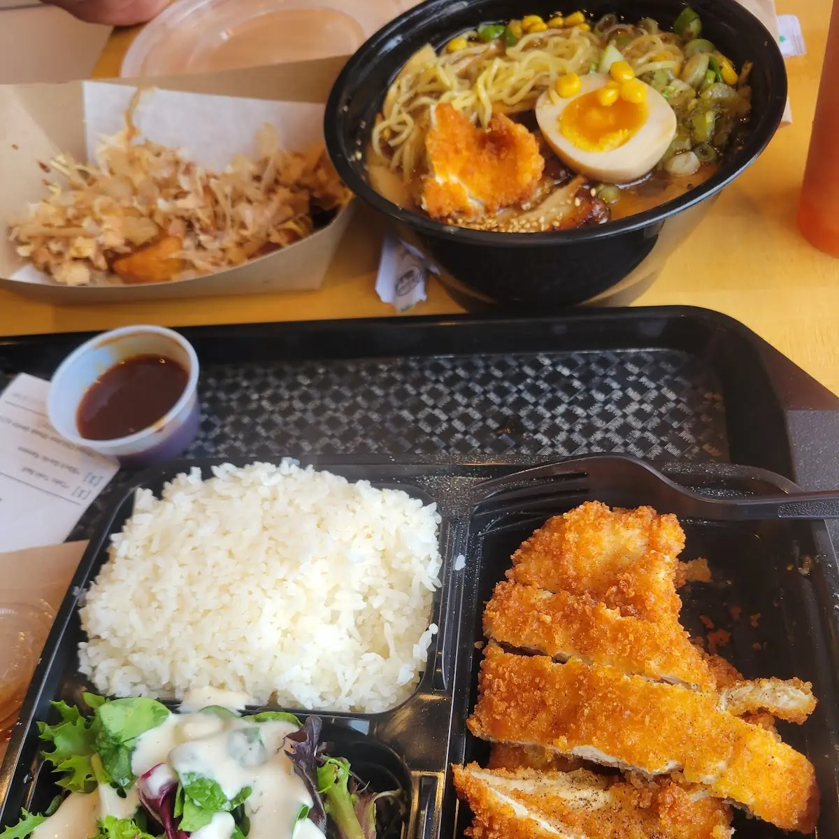 Fried Chicken Steak Bento