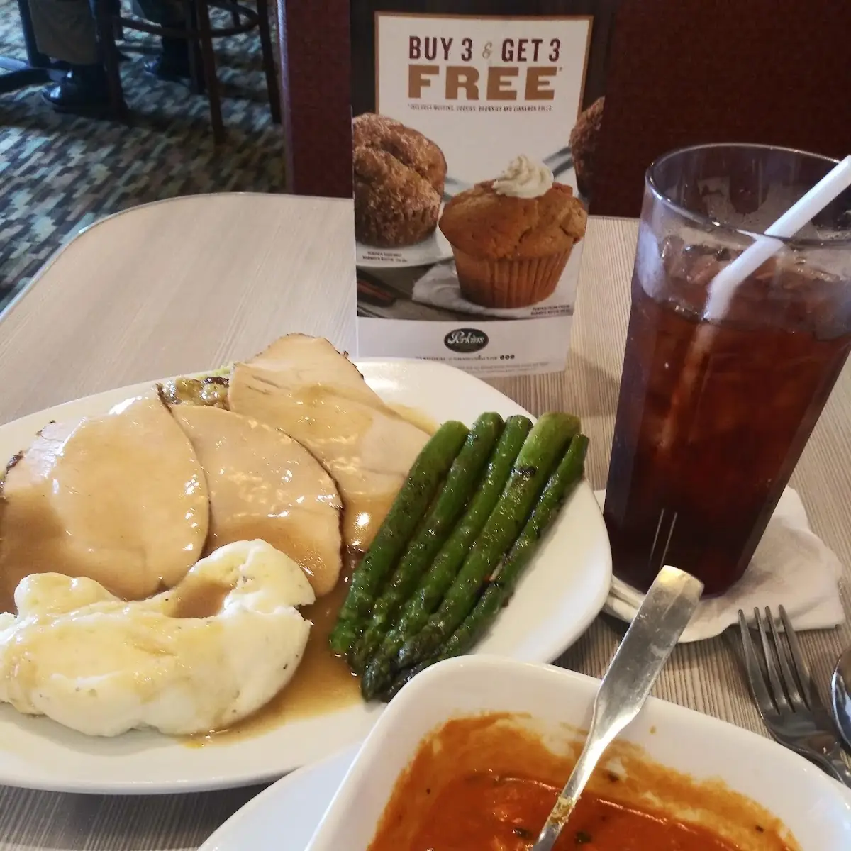Thanksgiving Meal with Tomato Basil Soup
