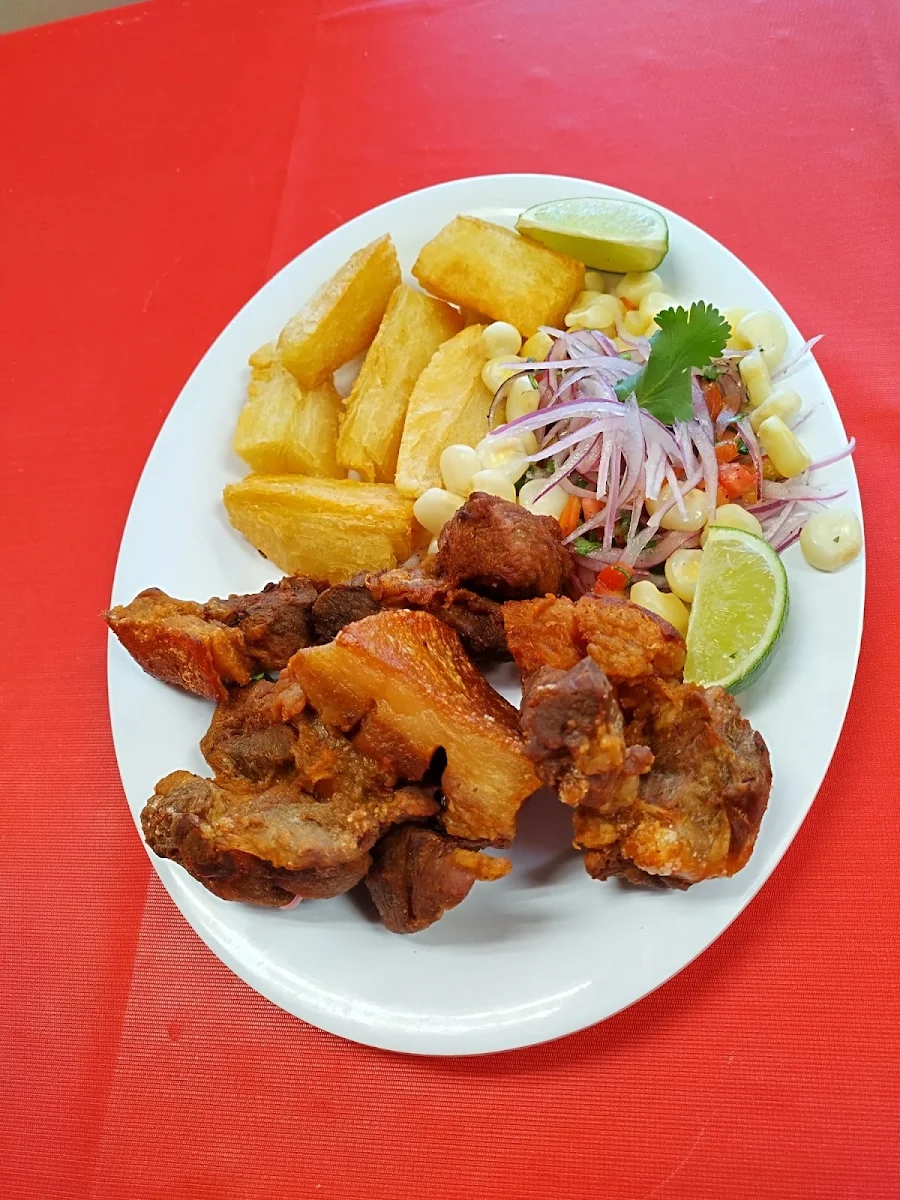 Peruvian Fried Pork Sandwich