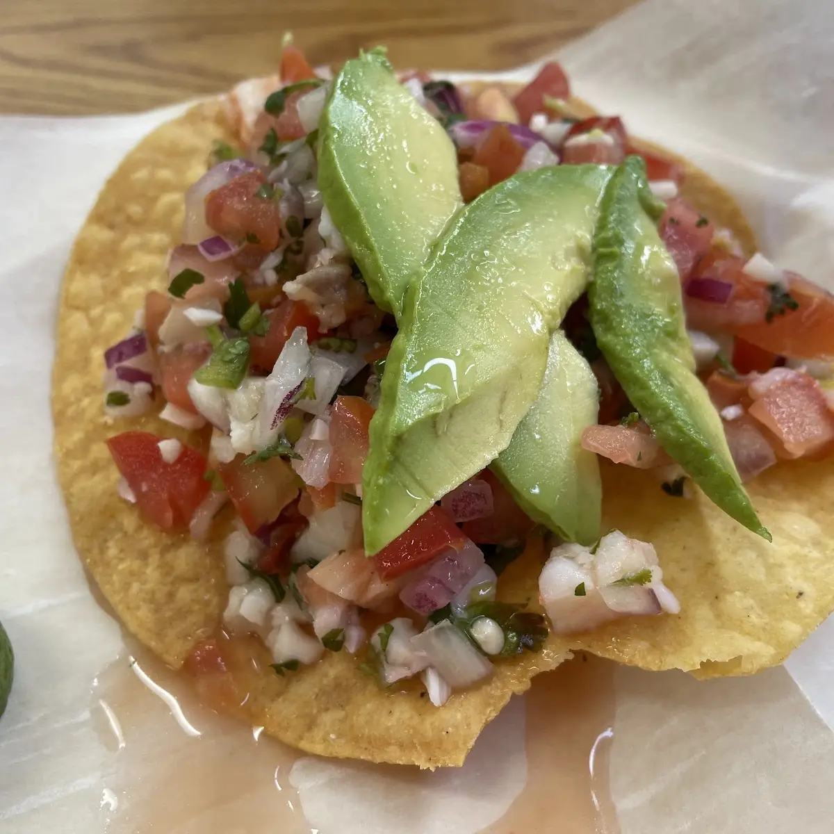 Mixed Ceviche Tostada